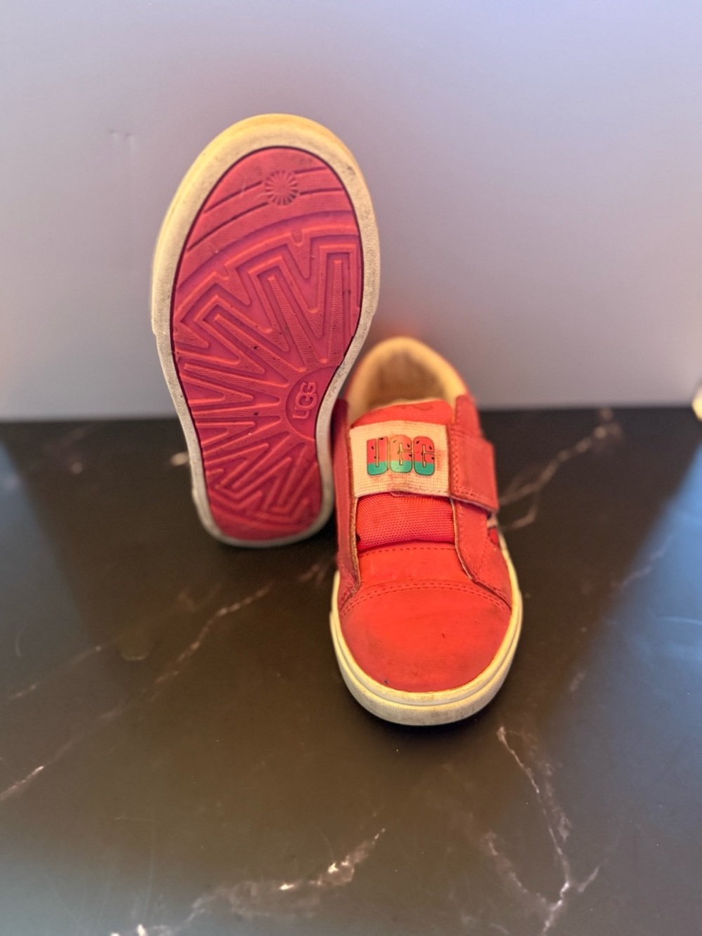 UGG Kids' Rennon low rise watermelon sneakers